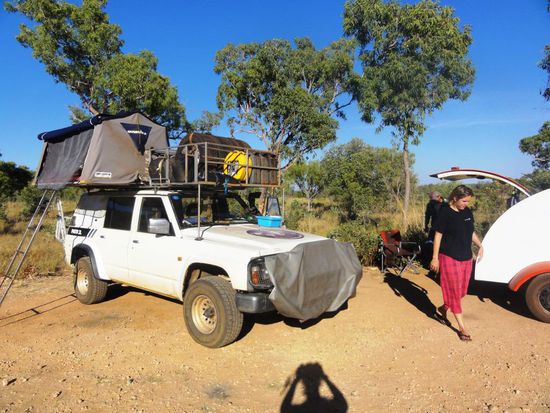 Nach dem Morgenkaffe bei Kob gings weiter in Richtung der Grenze zu Western Australia