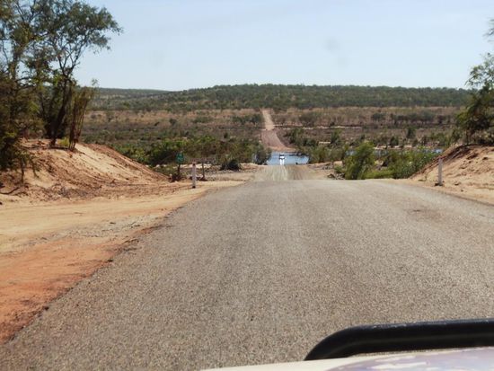 Hier die grösste und bekannteste Flussüberquerung auf der Gibb River Road