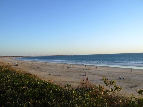 Blick nach links auf die Cable Beach und nach..