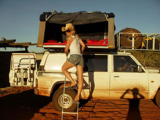 Ja, auch unser Nissan Patrol darf mal einen Frauenbesuch geniessen