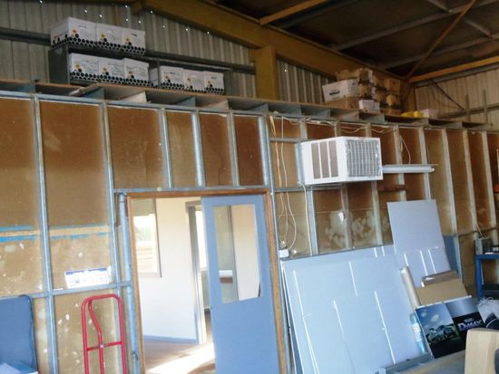 Mein neu eingerichtetes Archiv im neuen Bürogebäude