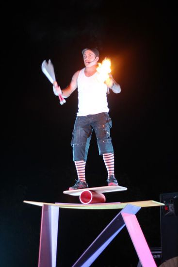 Artist am Town Beach beim Staircase to the moon