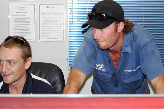 Dan, der Kundenverantwortliche und Big Wade