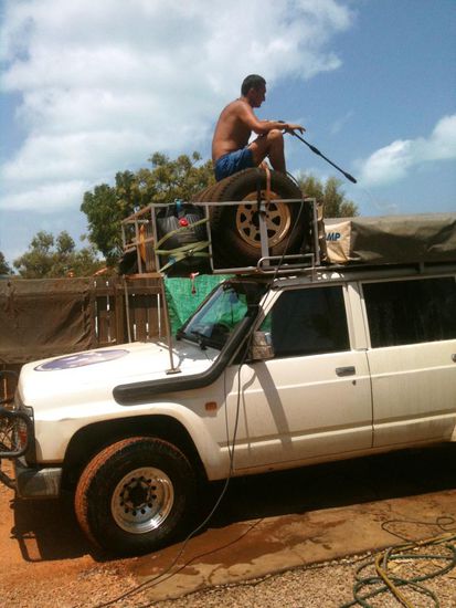 Autowaschen Australian style.