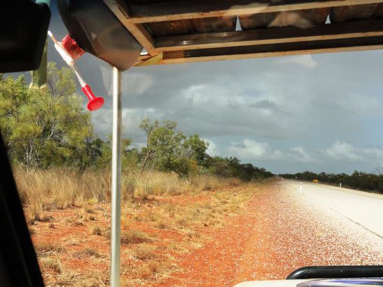 Auf gehts in den Süden und wir hatten nach einer Stunde Fahrt bereits für zwei Minuten den ersten Regen.