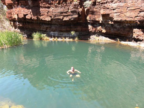 Hier konnten wir uns wieder mal abkühlen und erfrischen