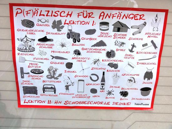 Seit Fredy mit mir mitfährt, fährt der Nissan Patrol noch zwei Pfälzische Sprachlektionen mit sich