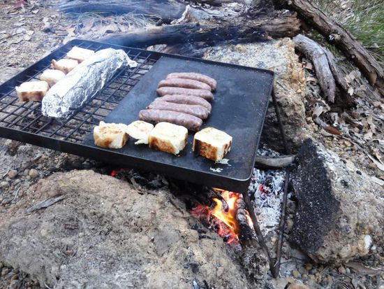 Nach der Stadtpause in Perth wieder Outback Essen, jedoch mit...