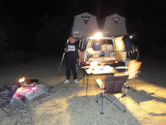 Wir wussten uns trotzdem zu helfen und genossen den Abend, das Essen und die Sterne