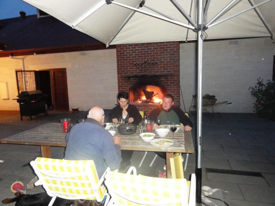 Am Sonntag bekochten wir Kerry und Peter