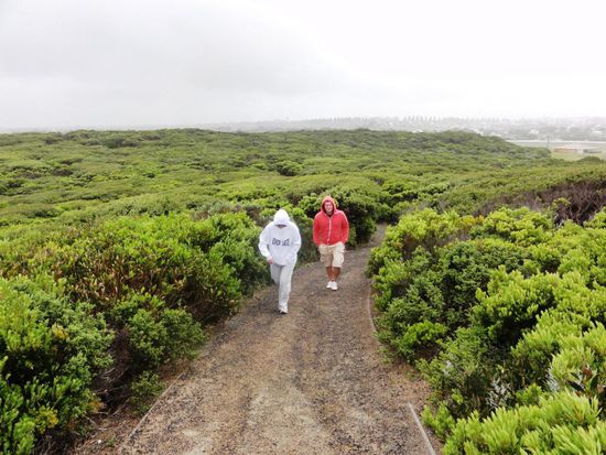 Wir kämpften uns durch Wind und Regen