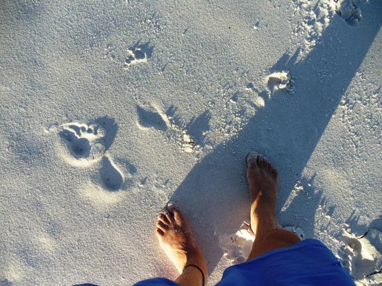 ...weissesten Sand der Welt. Schön, he??