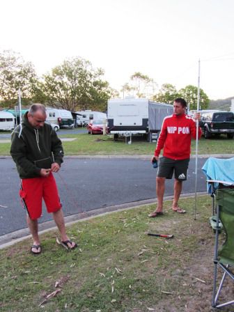 Auf dem Campingplatz in der Nähe von Surfers Paradise blieben wir drei Nächte