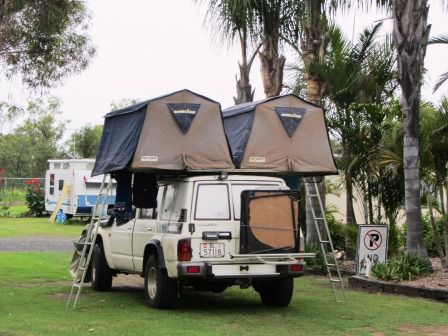 Campingplatz in Narrabri im Nirgendwo bei Regen.