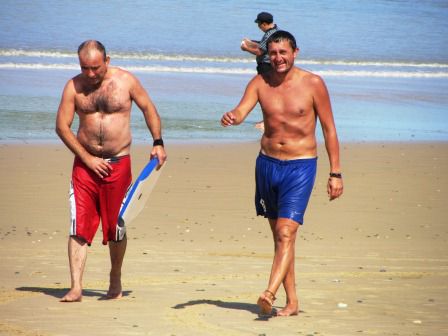 ..und genossen das Bodyboarden..