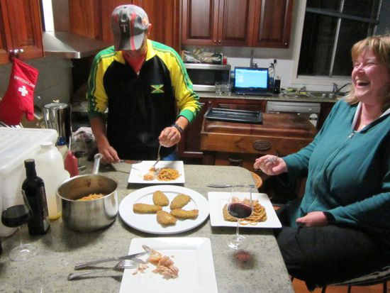 Am letzten Bea-Tag in Andrews Hause kochte ich uns noch was Gutes