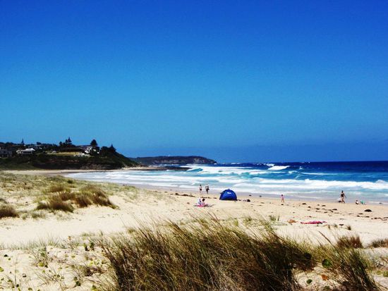 Heisser Strand und kühles Nass