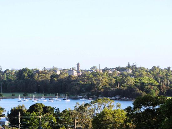 Blick von Sara's und Carla's Balkon...