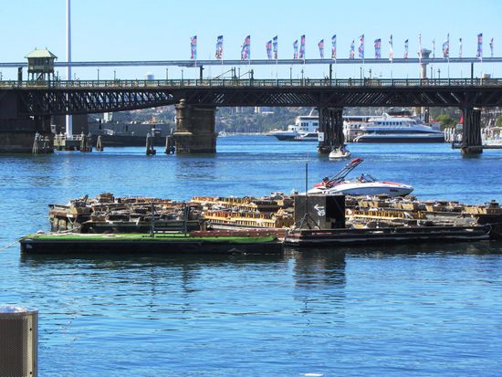 Hier wurde das Silvester Feuerwerk von Darling Harbour losgefeuert