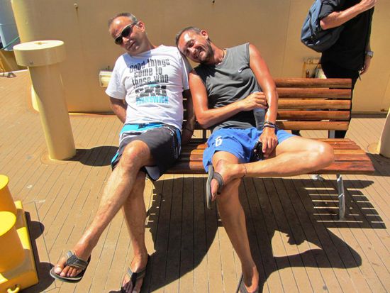 Auch auf dieser Fähre waren wir Stammgäste. Mit unserem MyMulti Pass konnten wir eine ganze Woche alle Busse, Trams, Züge und Fähren rund um Sydney benutzen. Hier sind wir auf der Fahrt nach Manly