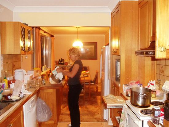 Am Abend bekocht und..