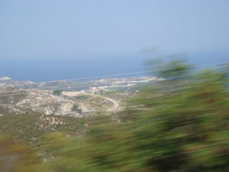 Kalamitsi von oben. Hier befindet sich der grosse Campingplatz auf dem "zweiten Finger" auf der Halbinsel Sithonia