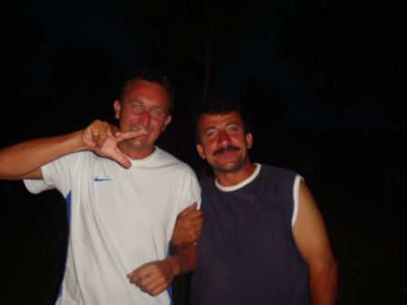 Ismet unser Campingwart und Patric