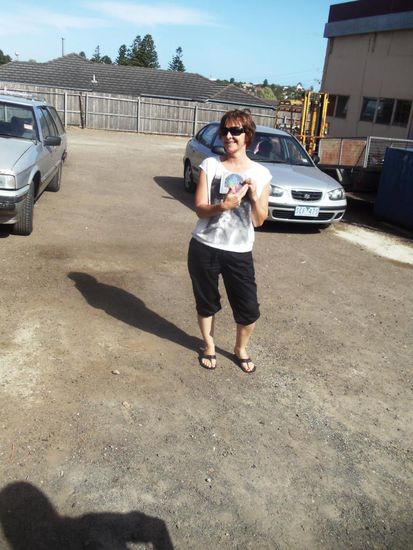 Da schau her; die Sandra in guter Stimmung. Ooch, und gar nicht mehr so scheu