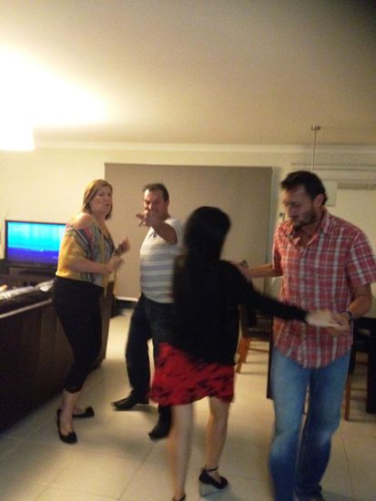 Ein Tänzchen darf natürlich auch nicht fehlen