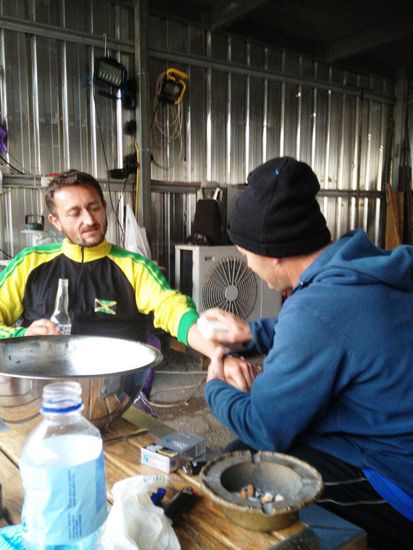 Ross gab mir noch eine schöne, spezielle Abschiedsmassage...