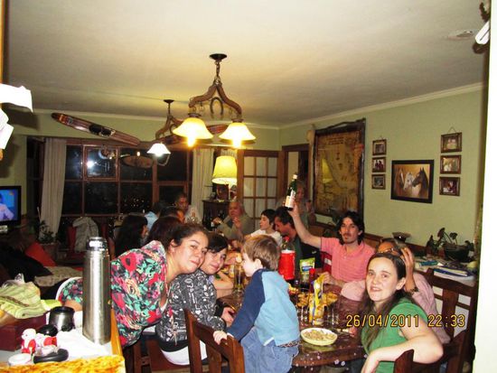 ..mit Freunden und Familie