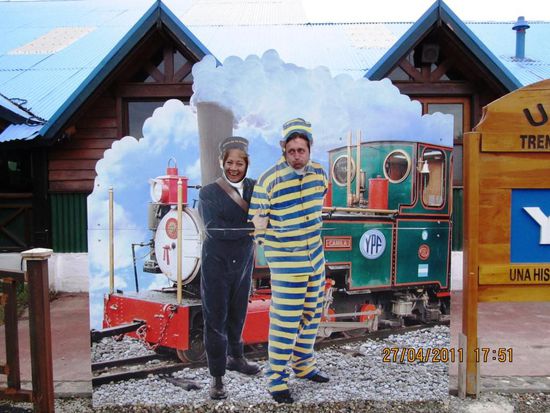 Lokomotivführer und Kondukteur