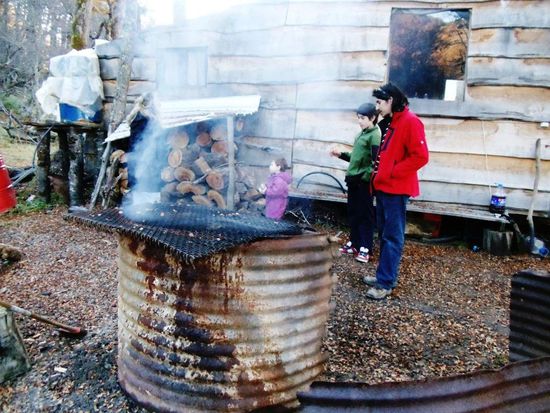 Cristian mit seinen Söhnen Matias und Laudaro