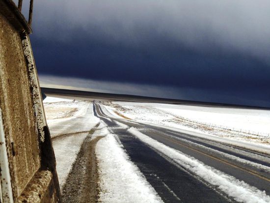 Das war spassig, rutschig und ein unglaublich schöner Himmel..
