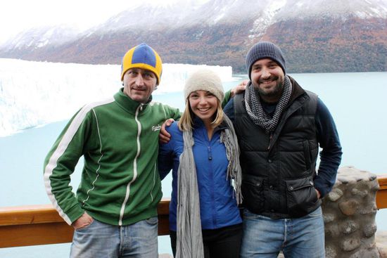 3 P's vor dem Gletscher