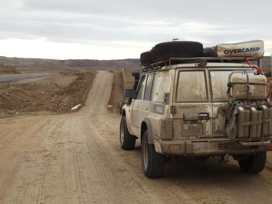 Der Nissan Patrol und ich hatten auch recht zu kämpfen