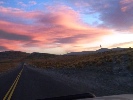 Morgenstimmung in Richtung Malargüe