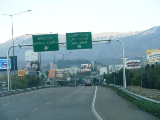 Ankunft in Mendoza