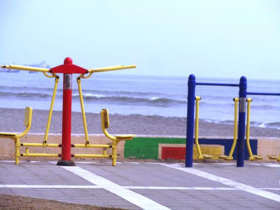 Am Morgen und am Abend herrscht an diesen Geräten Hochbetrieb