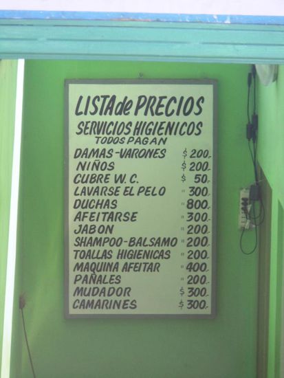 Aber das sind typische Stadtpreise - Copec ist mein Tipp, die Dusche kostet da nur fünfhundert