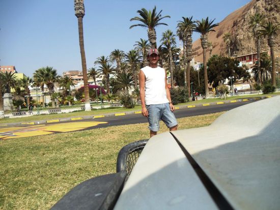 Ich grüsse von Arica, Nordchile und...