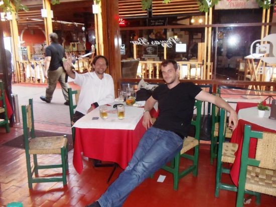 Daniel mit Valentino in unserem Eurostübli