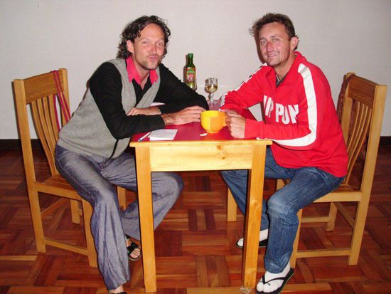 Abschiedsfoto mit Valentino