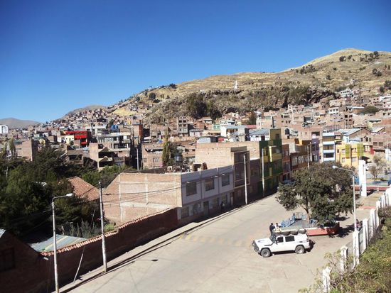Blick von der Hostel Terrasse