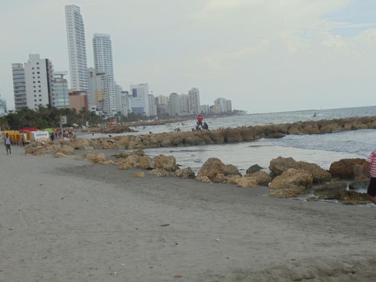 Als ich am Strand ankam,