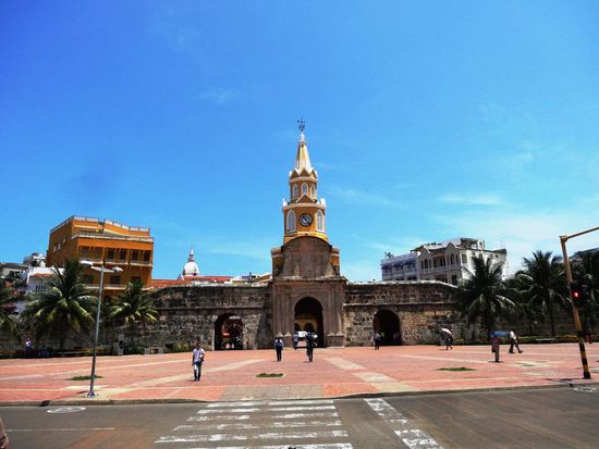Uhrenturm von Cartagena. Eingang zur Altstadt (Centro Historico)