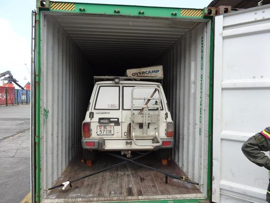 ..alles gut festgebunden