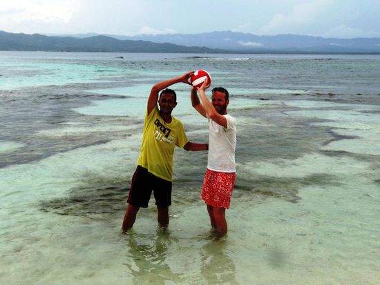 Wieder einmal einen Ball in den Händen....