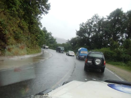 Am Nachmittag gehts weiter im Regen auf über 3'000 MüM