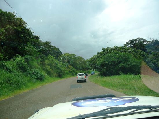 Und hier haben wir bereits die Strassen von Honduras unter unseren Rädern